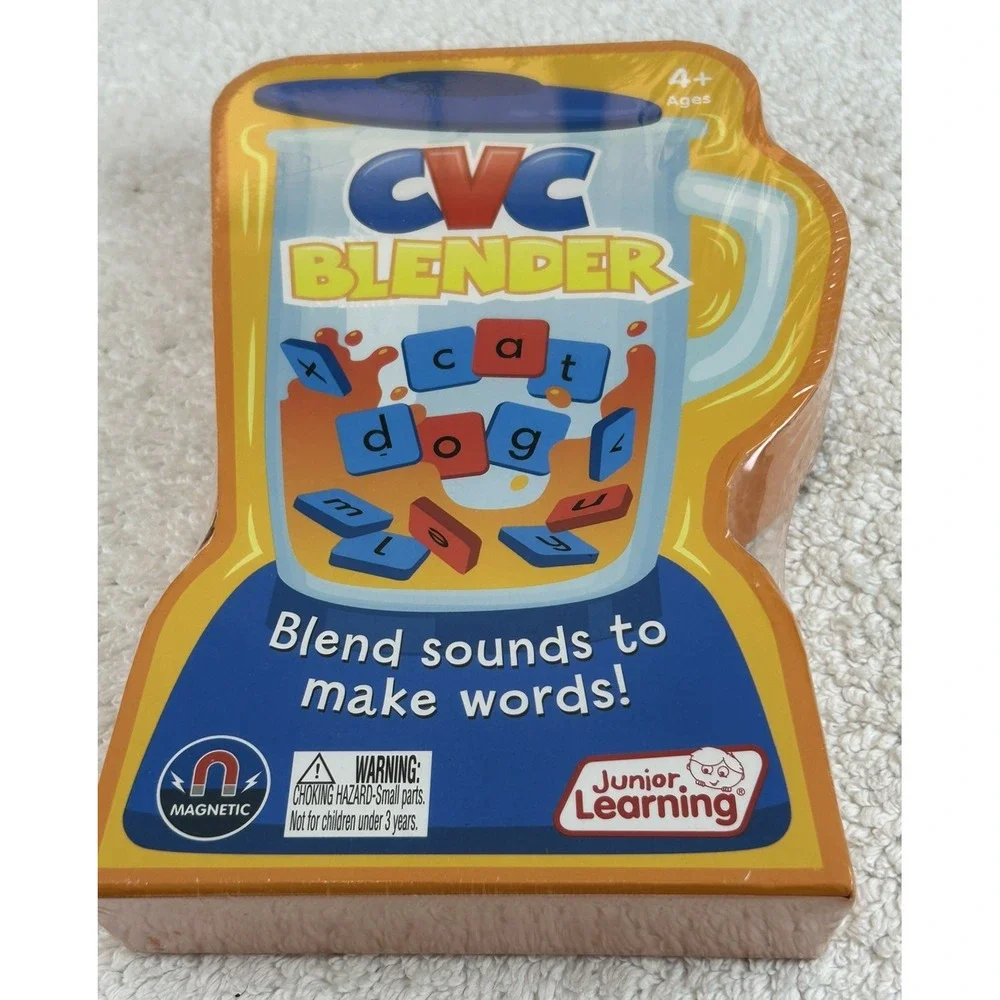 NEW Junior Learning CVC Blender - Blend Sounds to Make Words Ages 4 & Up Sealed